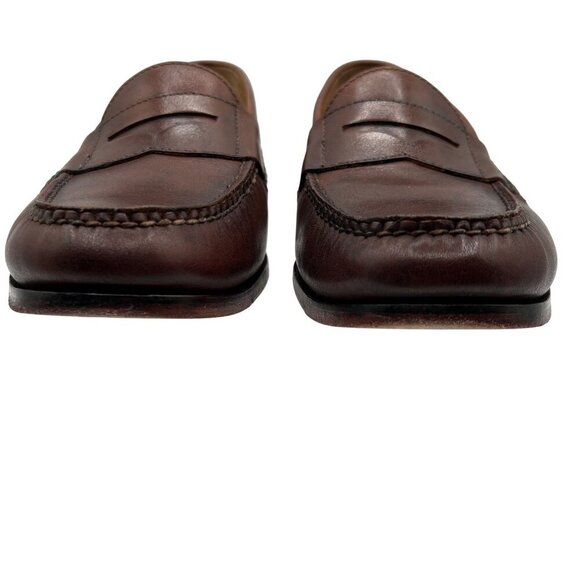 Cole Hann Grand.OS Pinch Hand Sewn Mens 9.5W Loafers Mahogany Leather Old Money - Picture 5 of 13